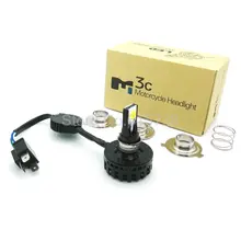 25 Watt WEIß (gelb) cob motorrad led-scheinwerfer motorrad scheinwerfer led hallo abblendlicht moto umbausatz h6 h4 ba20d kit led