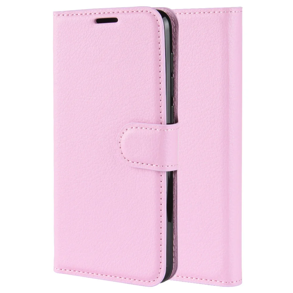 For Motorola One Power Moto One Vision Wallet Phone Case Flip Leather Fundas Capa Coque For P40 P40 Play P40 Power - Цвет: Розовый