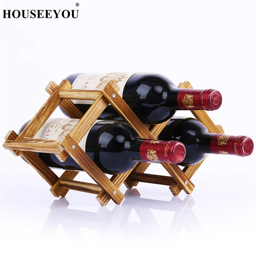 Креативный складной деревянный винный шкаф домашний декор практичный держатель для винных бутылок винная полка витрины для шкафа Бар органайзер для хранения