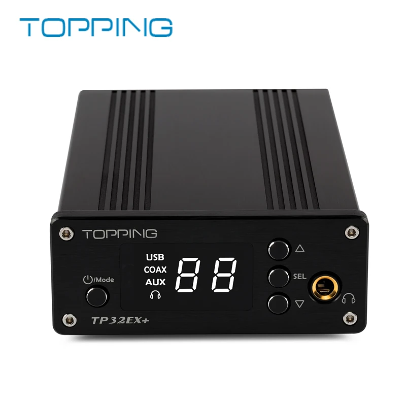 

TOPPING TP32EX+ HiFi multi-function amplifier Audio Preamplifier AMP DACwith 75w*2 24Bit/192kHz 156mw*2 output