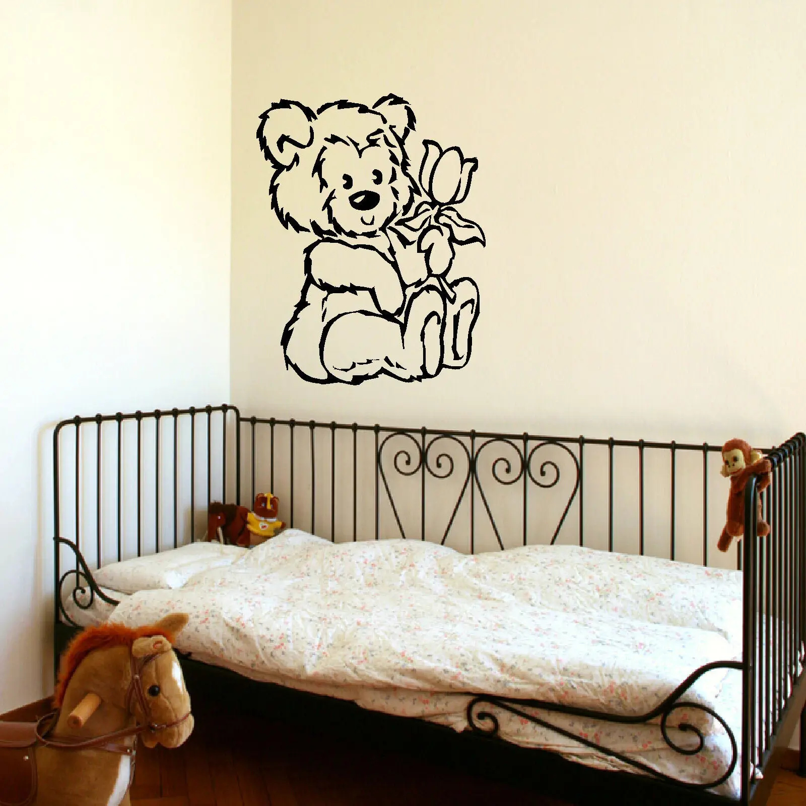 Whole Baby Wall Stencils From China D309 Large Nursery Teddy Bear Baby Wall Art Stencil Sticker Transfer Vinyl Decal For S Room
