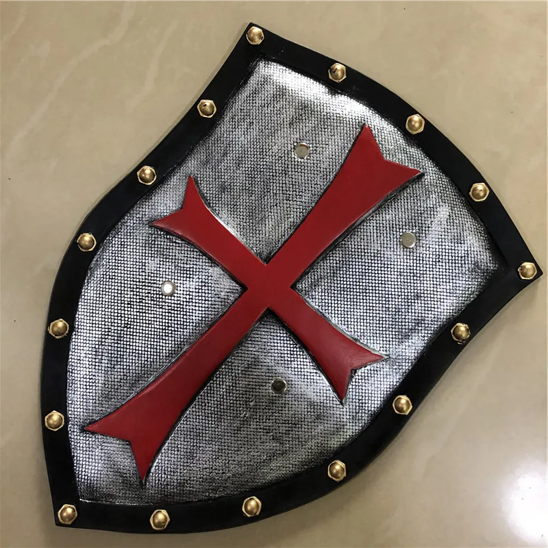 

1:1 Cosplay Weapon Prop Red Crusader Pope Knight Warcraft Shield Movie Game Anime Role Play Halloween Link Cos Gift PU