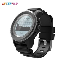 Interpad font b GPS b font Smart Watch IP68 Waterproof Heart Rate Monitor Thermometer Altimeter Pedometer