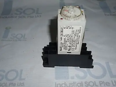 

DHL/EMS 2 LOTS S1DX-A2C 3S-AC120VE Nais S1DX on delay timer with Base ADX11124 Matsushita Elect -C3 -D9