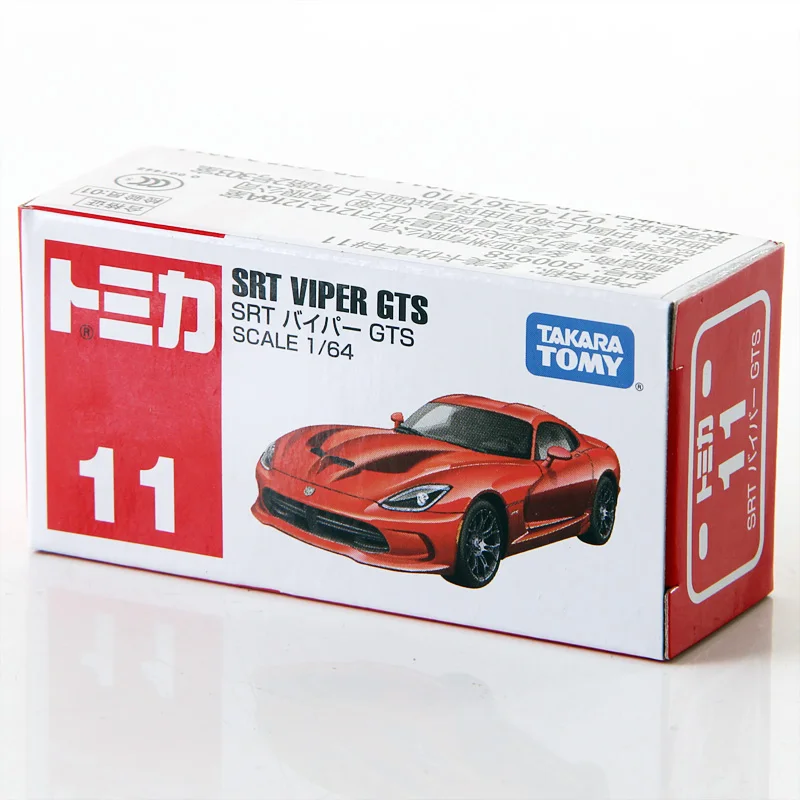 Takara Tomica Tomy #11 SRT VIPER GTS red Scale 1/64 Mini Diecast Spielzeugauto 