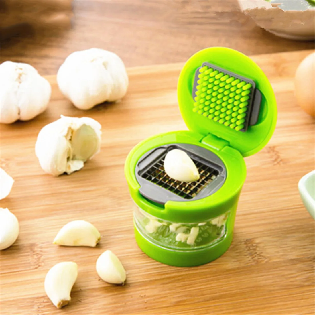 Kitchen Vegetable Tools Mini Garlic Press Presser Onion Chopper Garlic Mincer Slicer Dicer