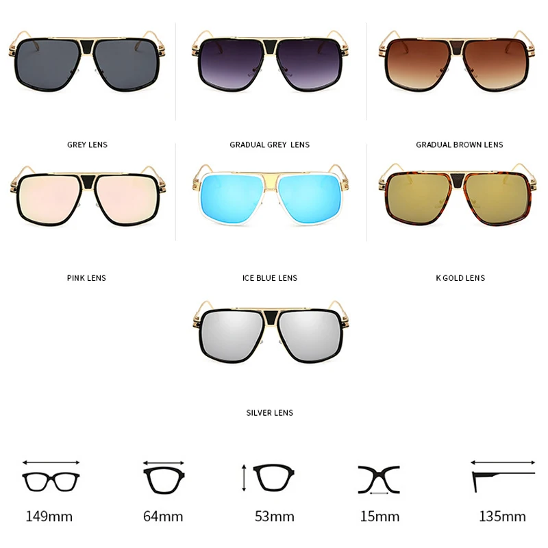 Новинка, роскошные брендовые дизайнерские женские солнцезащитные очки с плоским верхом, 18K позолоченные квадратные мужские солнцезащитные очки, женские солнцезащитные очки в стиле ретро