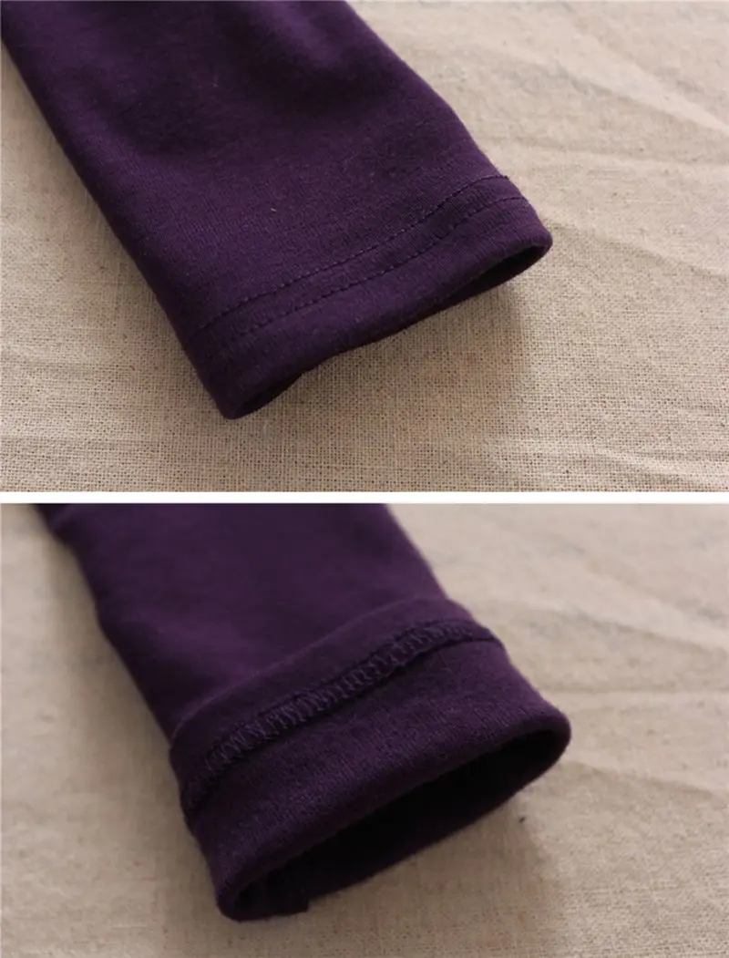 COOTELILI 80-130cm Lace Tutu Skirt Leggings Girls Winter Fleece Velvet Children's Pants Kids Trousers Purple Black  (7)