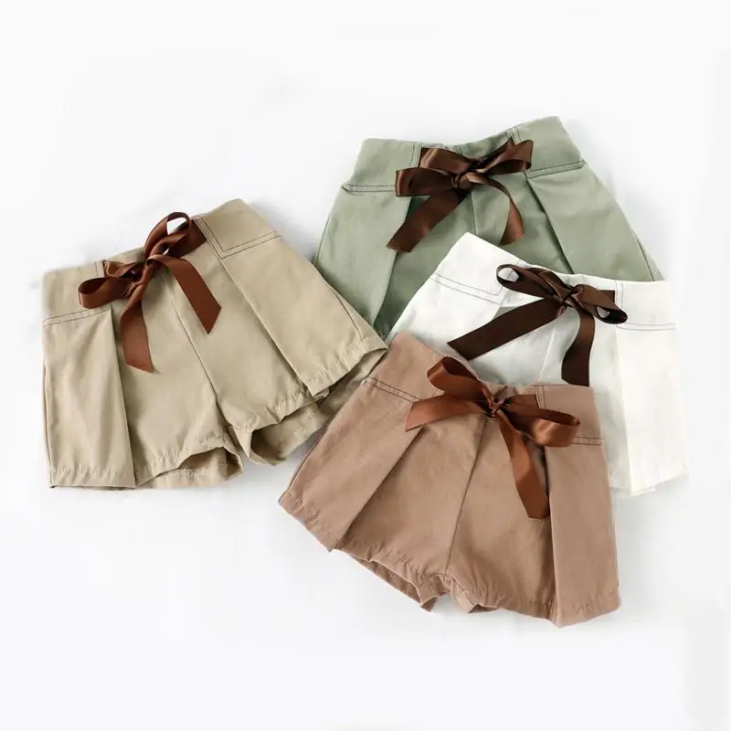 

WeLaken Baby Summer Shorts for Girls Bow Shorts Fashion Design Daily Wear Girl Kids Short Pants Short Jeans for Children