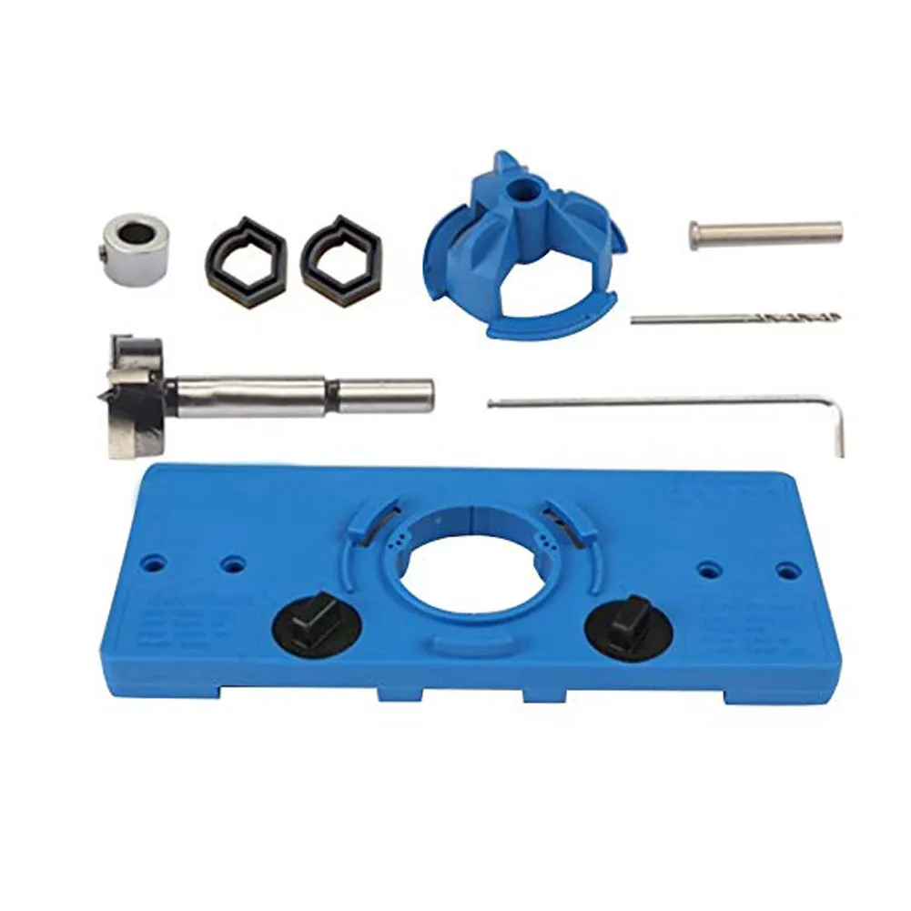 

1PC Hinge Drilling Jig Woodworking Tool Drill Bits for Cabinet Door Installation Hole Saw Wood Drilling DIY Tool for Woodworking