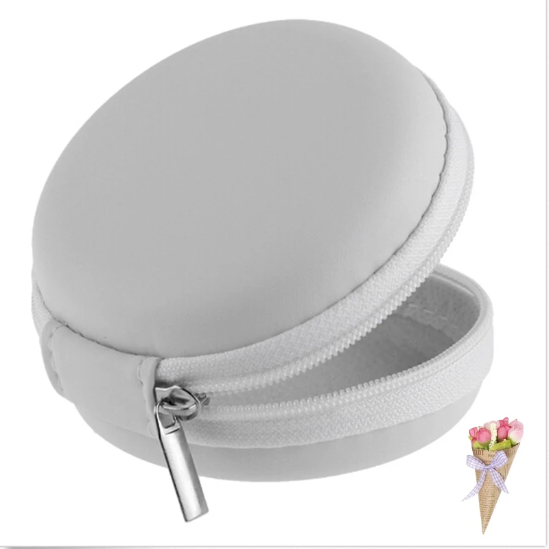 

Zipper Data Line Holder Storage EVA Earphone Wire Box Cables Box White Waterproof Desk Clip
