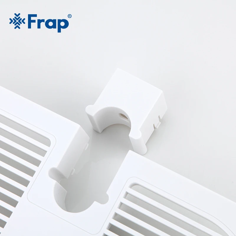 Online Frap nuevos accesorios para grifo de ducha de cuarto de baño de plástico estantes para grifo de suministros de ducha baño accesorios de ferretería F339