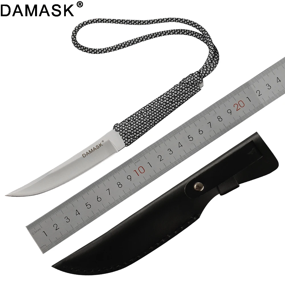 DAMASK Ultra Sharp Blade Knife 5Cr13 High Hardness Outdoor Survival