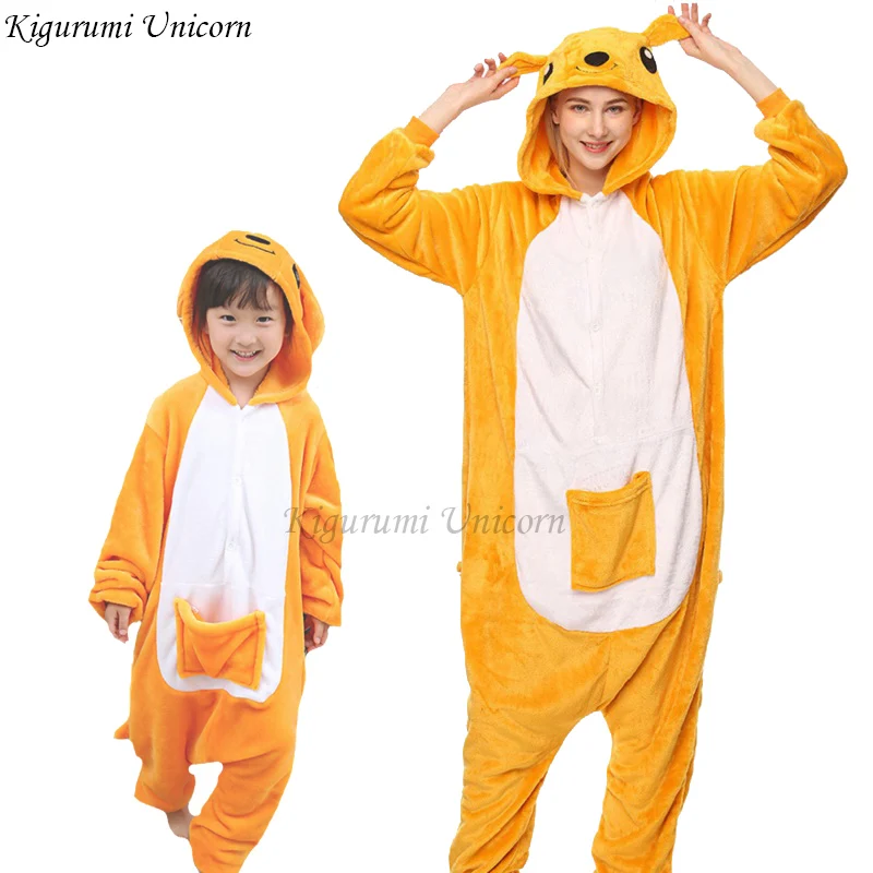 Кигуруми Единорог пижамы для мальчиков девочек женщин пижамный комплект для мужчин взрослые комбинезоны животных кошка Ститч пижамы Косплей пижамы для детей