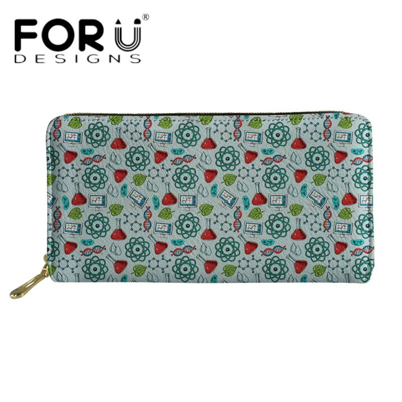FORUDESIGNS стильный водонепроницаемый кошелек для девушек с научным исследованием