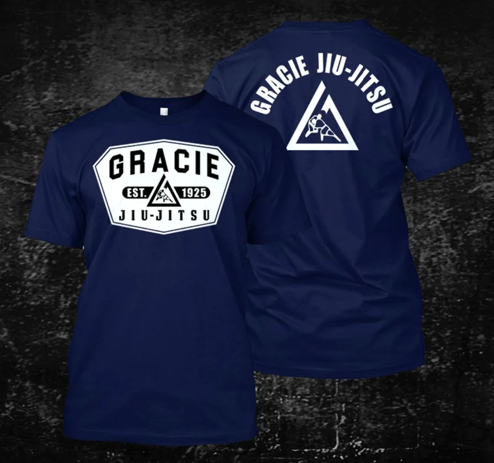 Горячая Gracie Jiujitsu Fighter-Custom футболка