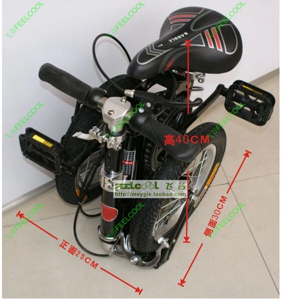 Cheap 12" 14" 14Inch Folding Bikes ultra small Adult/Kid Folding Bicycles Portable Suspension 6
