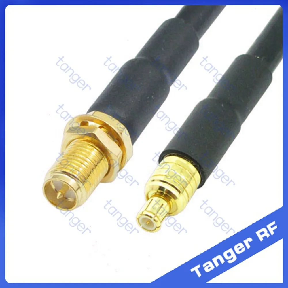 

Hot Selling MCX male plug to RP-SMA female connector straight RF RG58 Pigtail Jumper Coaxial Cable 20inch 50cm High Quality