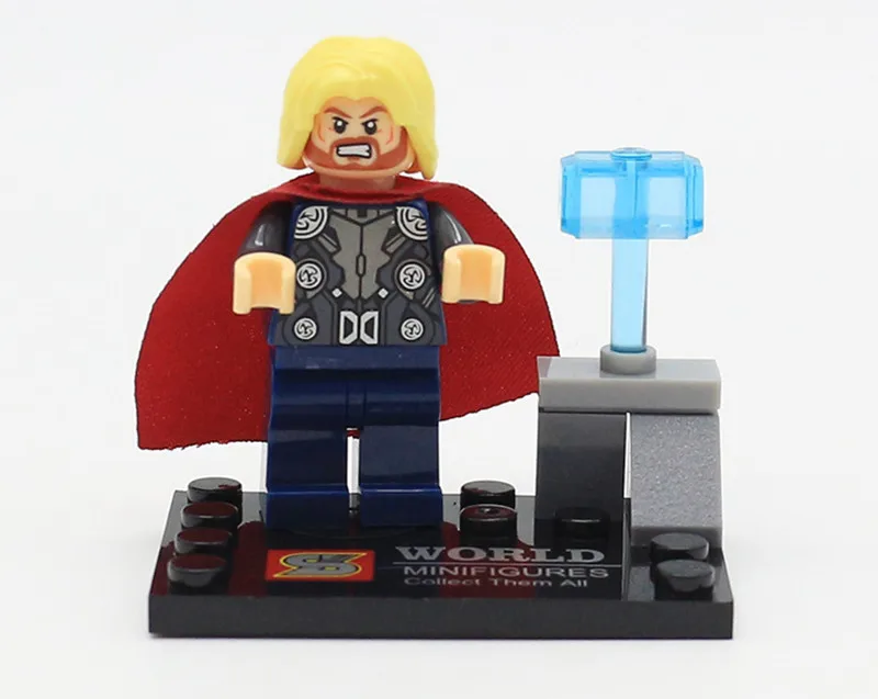 Военные фигурки супергероев Марвел Мстители 8 шт. Legoings блоки игрушки Человек паук
