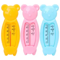 Плавающий милый медведь Детский термометр для воды поплавок детская пластиковая игрушка для ванны термометр ванна датчик воды термометр
