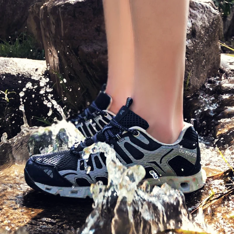 

Water Shoes Aqua Sneaker Spring Summer Wading Shoes Man Woman Outdoor Hiking Shoes Large Size 35-46 Trekking Sport Trainers