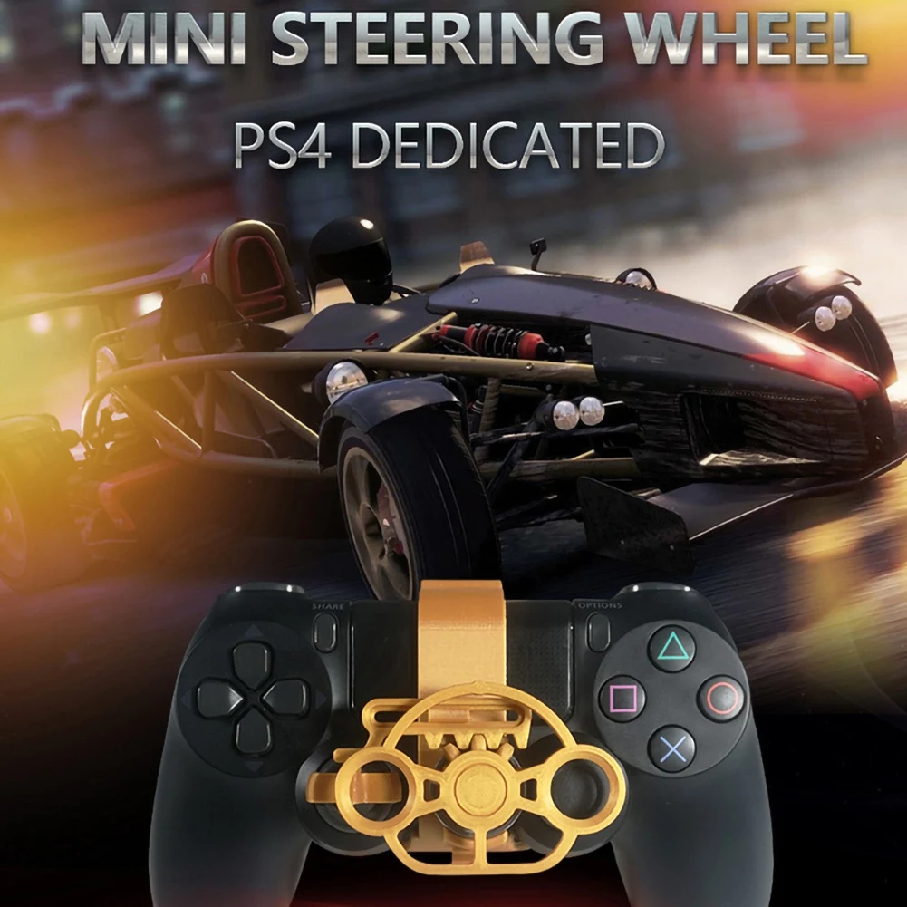PS4 игровой гоночный руль 3D Печатный мини руль добавить на для playstation 4 PS 4 контроллер