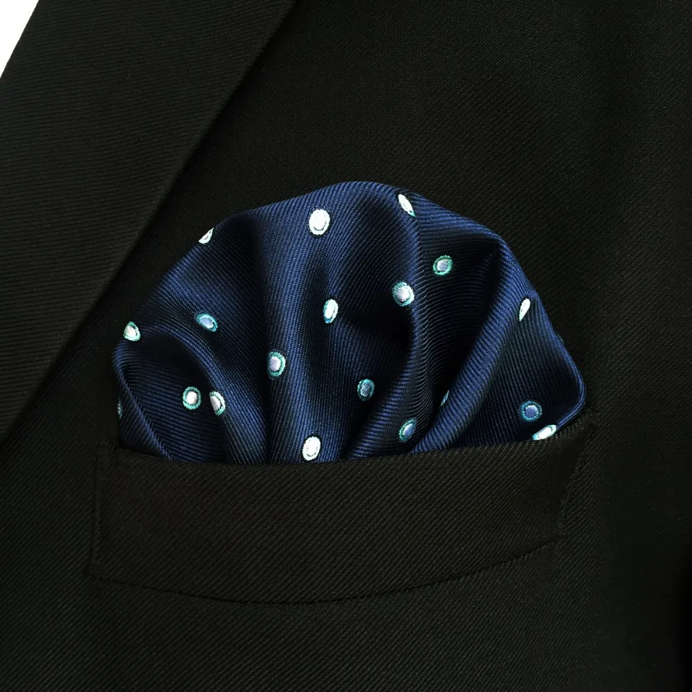 E24 темно-синие шелковые галстуки классические галстуки для мужчин галстук-бабочка карман квадратный набор Экстра длинный 6 см