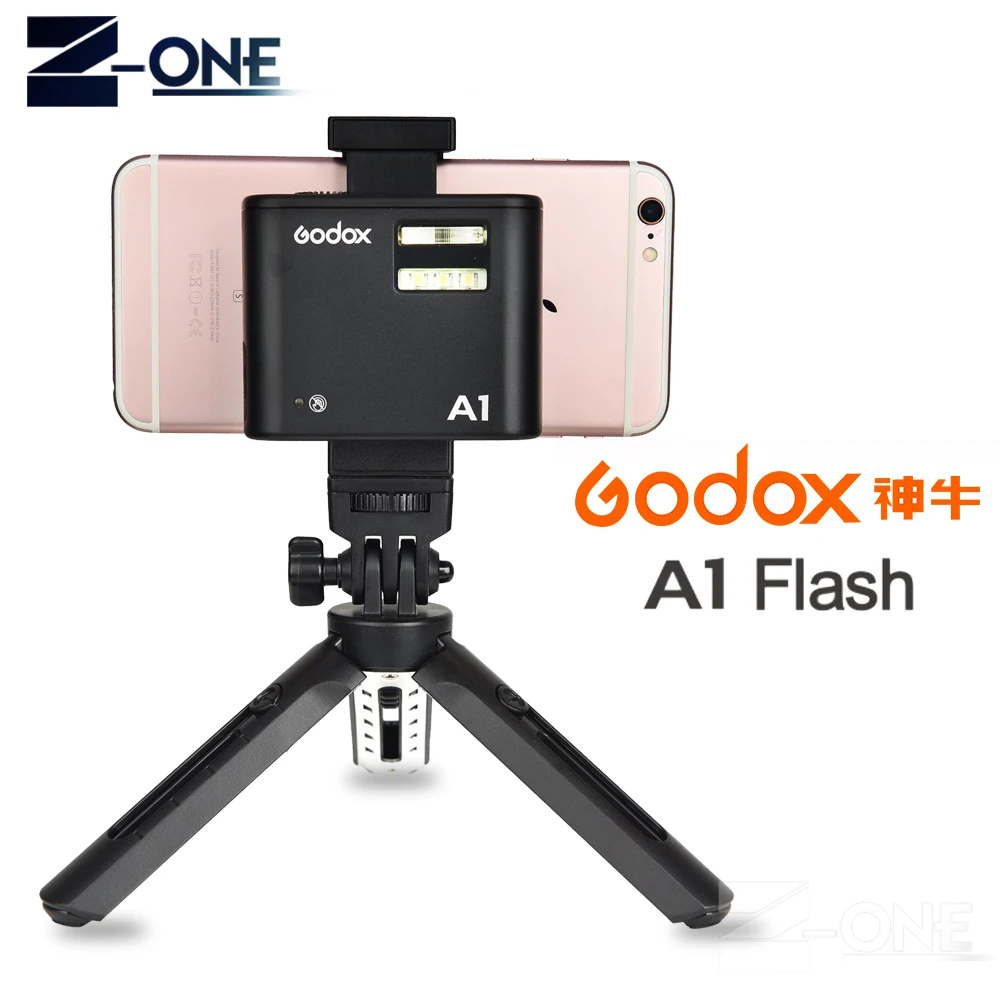 Вспышка Pro Godox A1 для смартфона с беспроводной системой 2 4G TTL Bluetooth триггер батареей