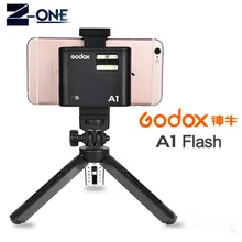 Pro Godox A1 Flash for Smartphone with 2.4G Wireless System TTL Bluetooth Trigger with Battery for iPhone 8 X7 6S Plus ios
