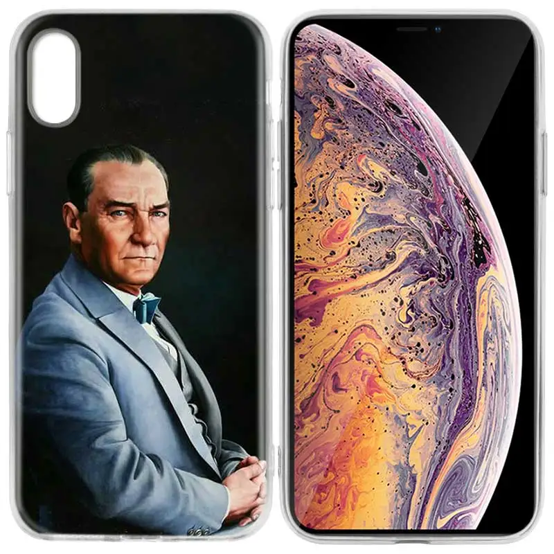 Чехол для iPhone 7 8 6 6s Plus 5 5S SE 5C X XS MAX XR Силиконовые чехлы чехол Турция Mustafa kemale Ataturk