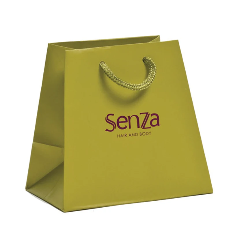 Trapezoid Shape Luxury Paper Bags