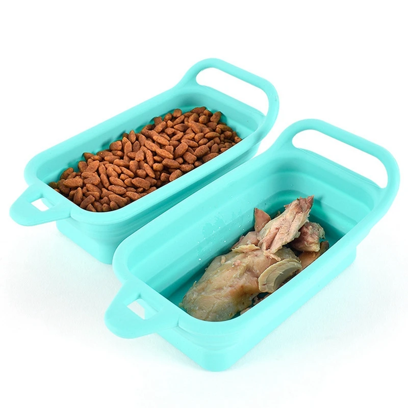 

Cat Dog Travel Portable Bowl for Water and Food Foldable Silicone Pet Tableware Pet Feeder Dog Cat Safe Food Container