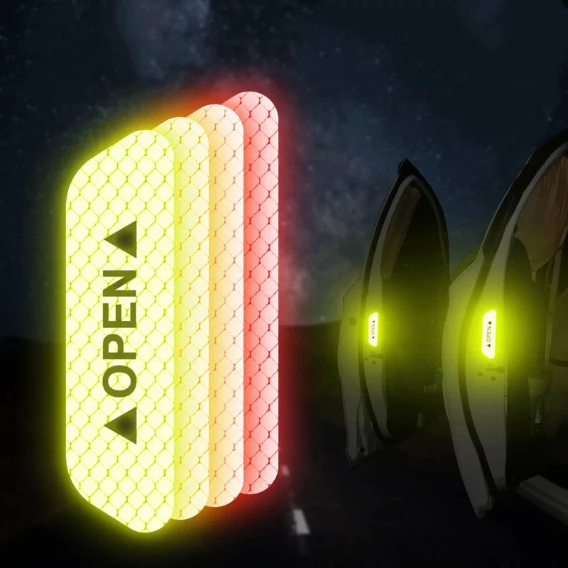 

Car door OPEN safety drive anti-collision warning Strong reflective decorative stickers for Volvo V40 S40 S60 S80 C30 C70 XC60