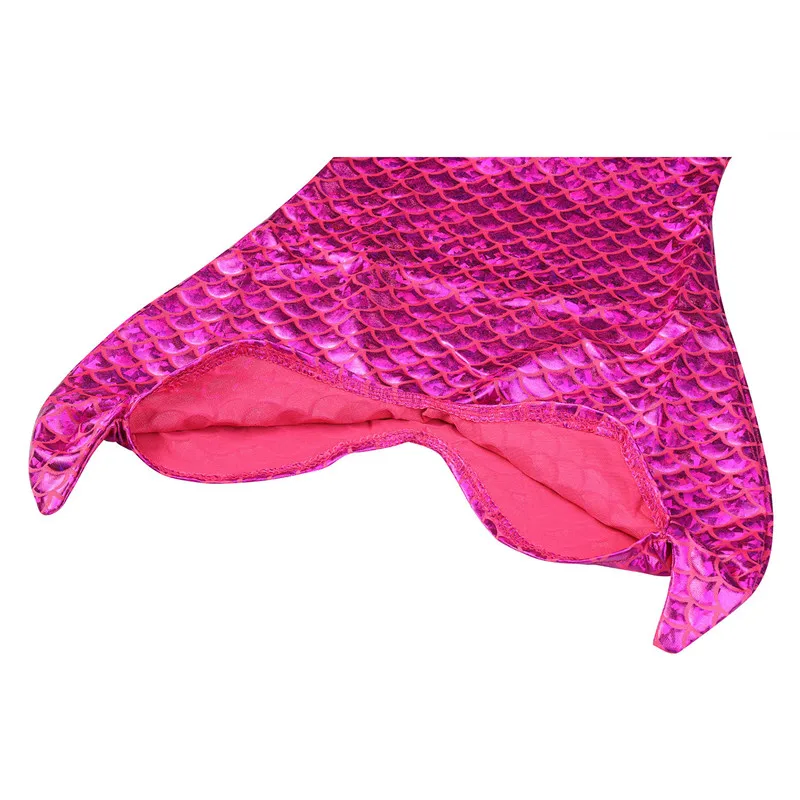 Комплект детской одежды для плавания с хвостом русалки для девочек, Monofin, блестящие купальные костюмы с хвостом русалки