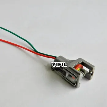 

5/10/20/50/100pcs/lot 2 PIN/WAY Connector With Pigtail For Delphi 10811963 Fuel Diesel Injector Fuel Rail Plug