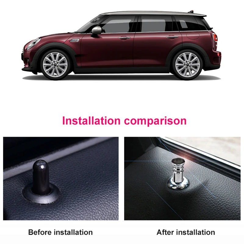 Автомобильный Дверной замок, подходит для MINI Cooper S One Clubman Countryman R55 R56 R57 R58 R59 R60 R61 F56 F55 F60, автомобильные аксессуары для стайлинга