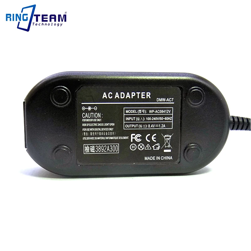 DMW AC7 CAC1 адаптер переменного тока для камер Panasonic DMC FZ50 FZ30 FZ35 FZ38 FZ7 FZ8 FZ18 FZ28 FZ50K FZ50S FZ50EF