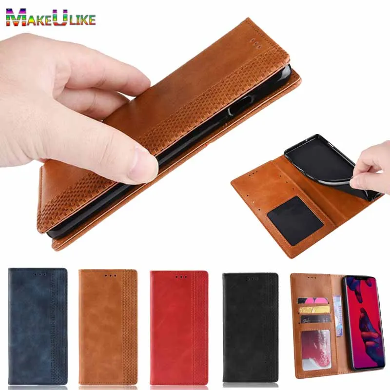 

MAKEULIKE Flip Case For ASUS Zenfone Max Pro M2 ZB631KL Cover Magnetic Plait PU Leather Wallet Case For Zenfone Max M2 ZB633KL