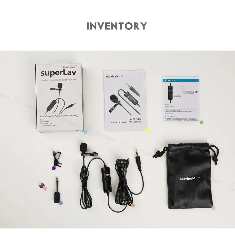 Portable Condenser Lavalier Microphone with Clip-on Interview Mic for Phone Video Recording Microphone xlr for Camera Android    (14)