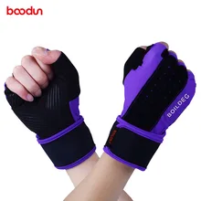 Boodun профессиональные перчатки для занятий тяжелой атлетикой, не скользящие, для тренировок в тренажерном зале, для фитнеса, для мужчин и женщин, перчатки с половинными пальцами, дышащие перчатки