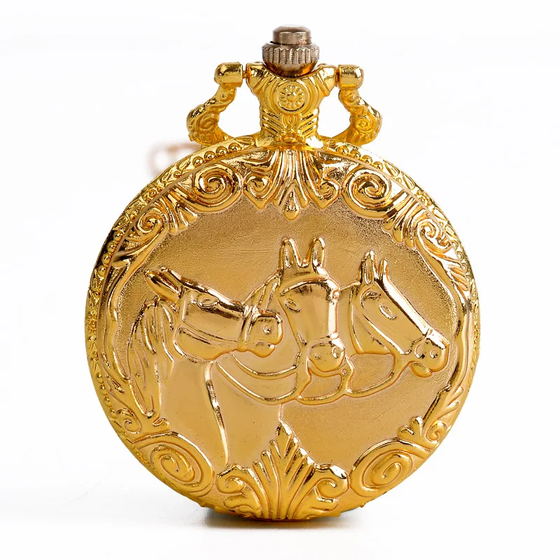 Horse Quartz Pocke Watch (1)