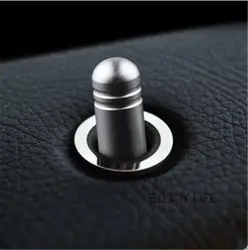 8 шт. двери автомобиля блокировки Pin ручка кнопка отделка кольцо крышки Стикеры для Benz W212 E200 E250 E300 E350 E400 E класса 2009-2015