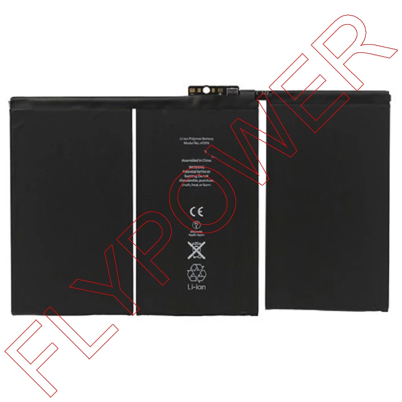100% Warranty For iPad 2 Gen Generation A1376 616-0576 6000mah Li-Polymer Battery Replacement by Free Shipping | Мобильные телефоны