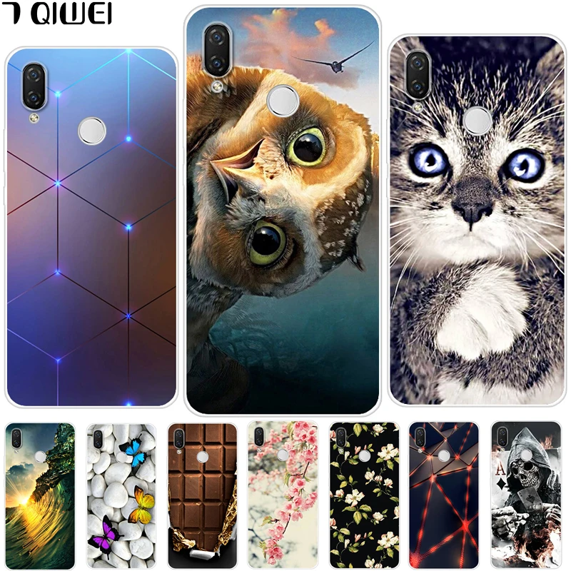 

P Smart+ Case For Huawei P Smart Plus Case 6.3'' Silicone Soft TPU Phone Case For Funda Huawei Nova 3i Case 3 i Cover Para Cute