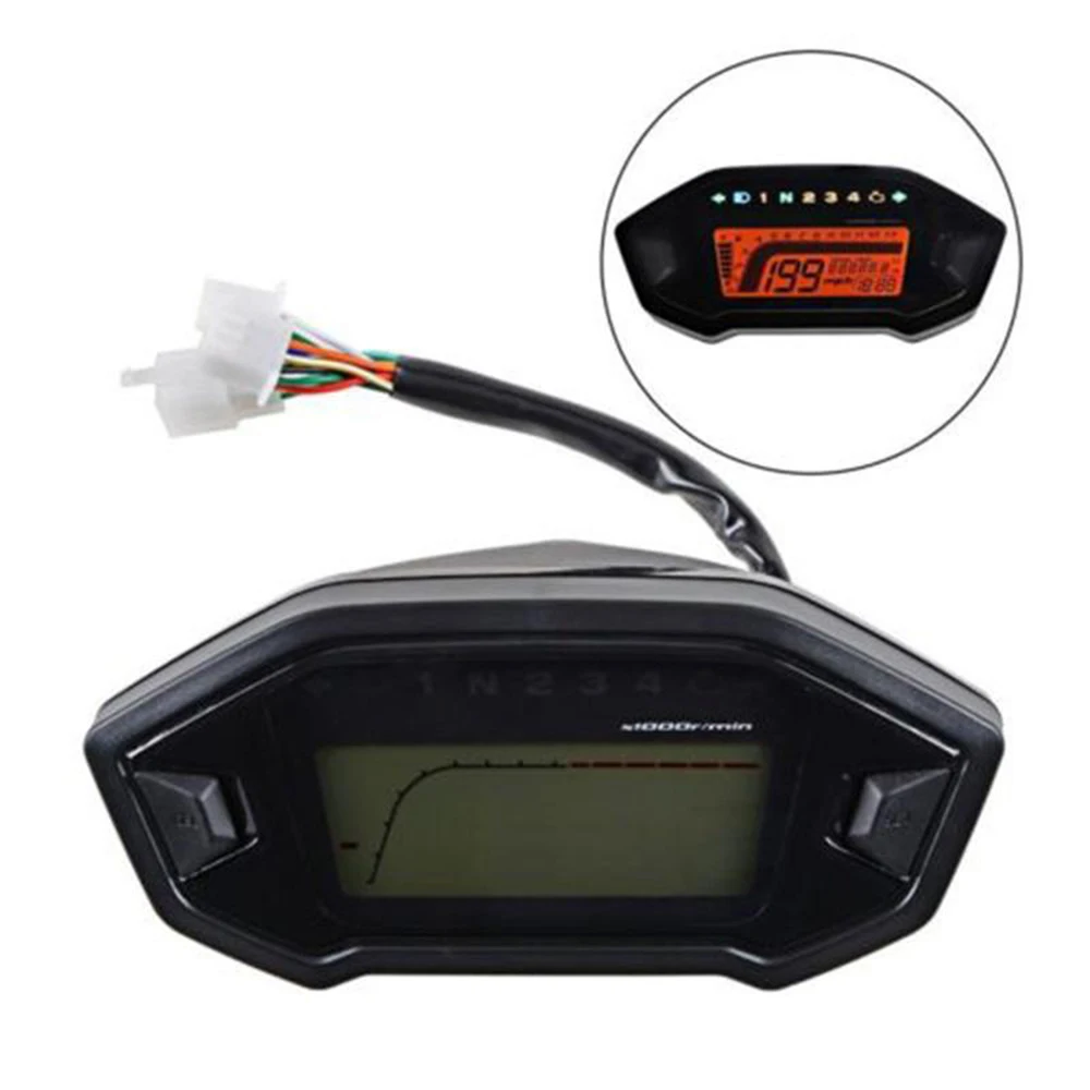 

Universal LCD Digital 2-4 cylinder Motorcycle Odometer Speedometer Tachometer Gauge