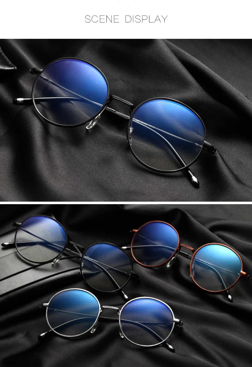 Синий светильник, блокирующие оптические очки Al-Mg для мужчин и женщин, готовые анти-синие очки для близорукости, женские очки для близоруких