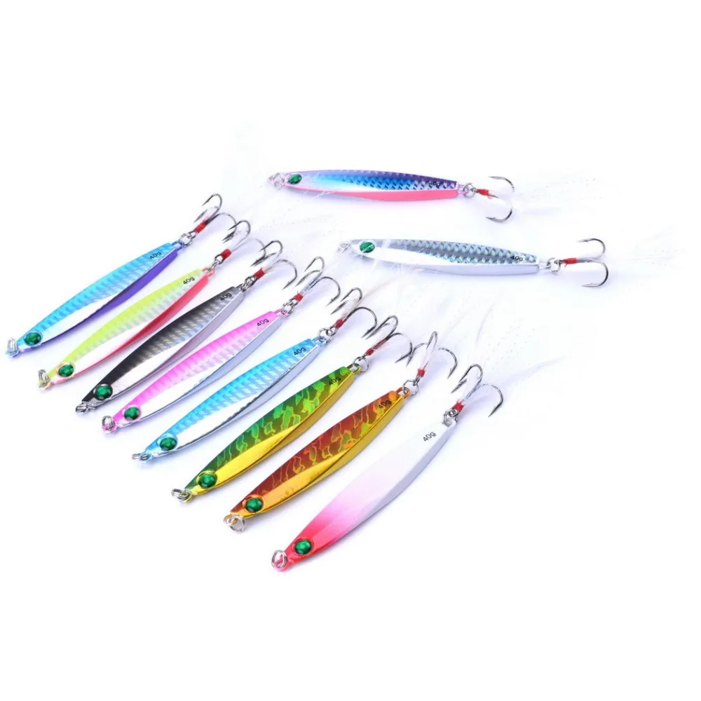 Metal señuelo de Pesca cuchara de mar Pesca señuelo duro cebo de Pesca AOrace de potera de 7g 10g 14g 17g 21g 28g 40g 10 piezas Metal señuelo de Pesca cuchara de mar Pesca señuelo duro cebo de Pesca AOrace de potera de 7g 10g 14g 17g 21g 28g 40g 10 piezas