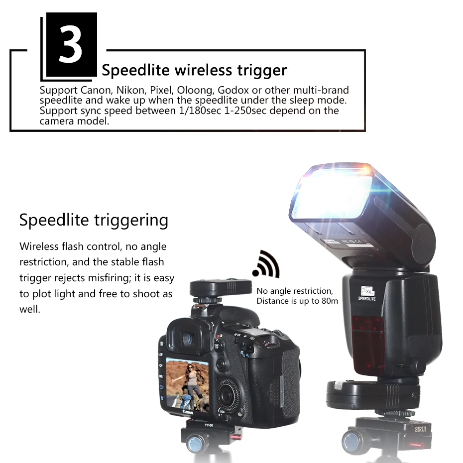 Беспроводной триггер для вспышки Pixel TF 363 Sony A350 A33 A55 A57 A65 A77II A99 A67 A35 A37 A580 A900 A200 A300 A450