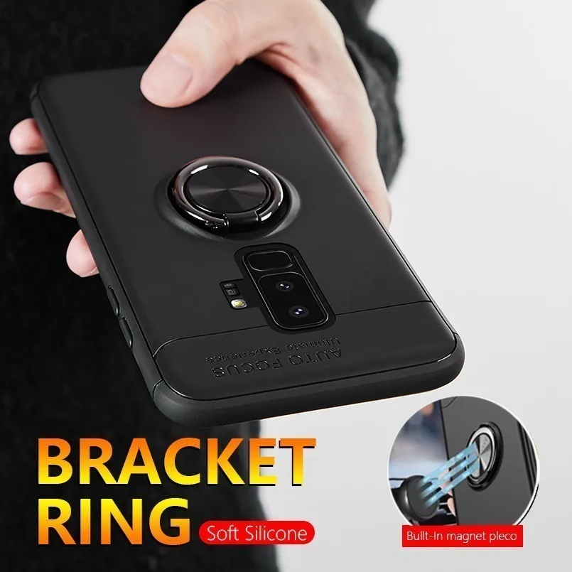 

Magnetic Case For Samsung Galaxy S9 Plus Case Luxury Full Cover Protect Bracket Soft Silicone For Galaxy S8 S9 Plus Capa Ring