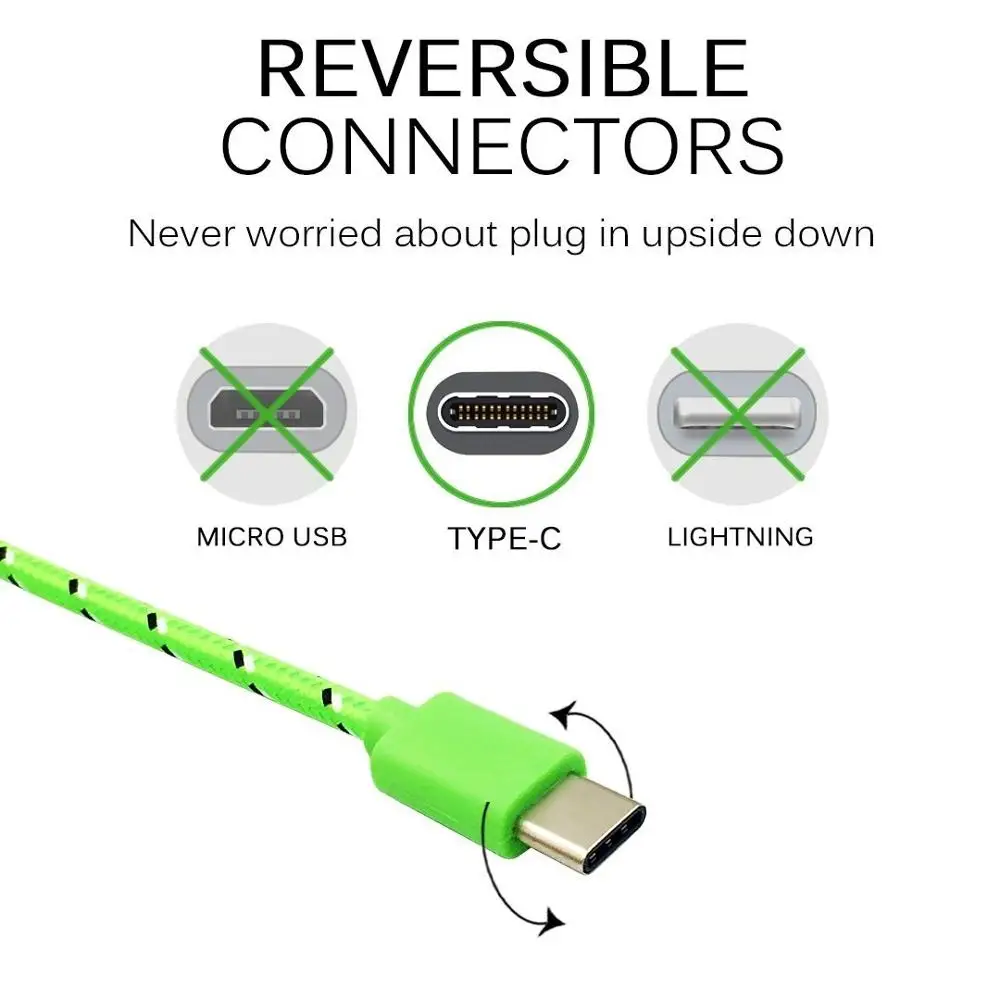 Кабель USB Type C для Samsung Galaxy S9 Oneplus 6t кабель быстрой зарядки и синхронизации данных